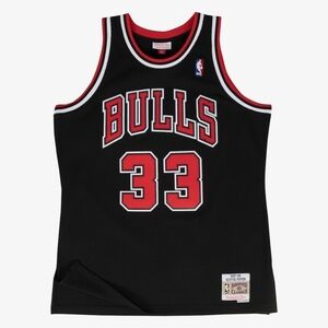 Scottie Pippen Black Chicago Bulls 1997/98 Hardwood Classics Swingman NWT XL
